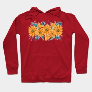 Watercolor Sunflower Paint Hoodie